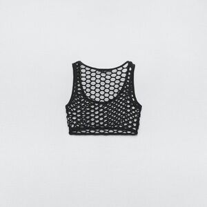 Black Fishnet Mesh Top